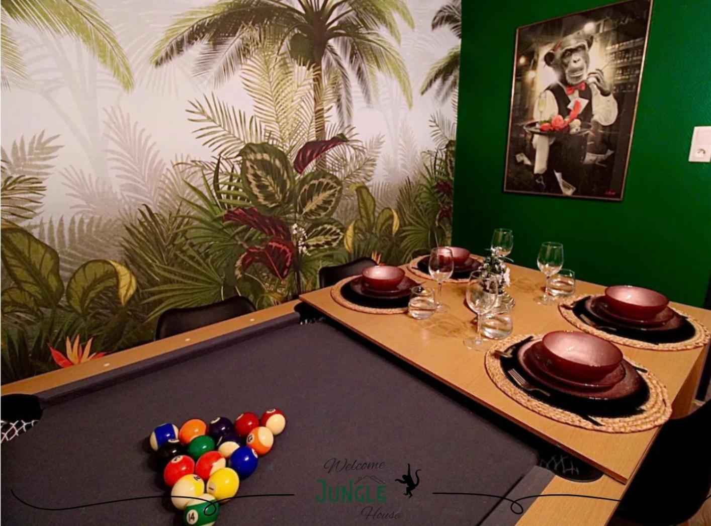 Maison "Jungle House" 90 M2 Billard, Retroprojecteur, Bar A Jeux , Vinyle, Wifi Fibre, Ideal Pro & Famille A Монбризон Экстерьер фото