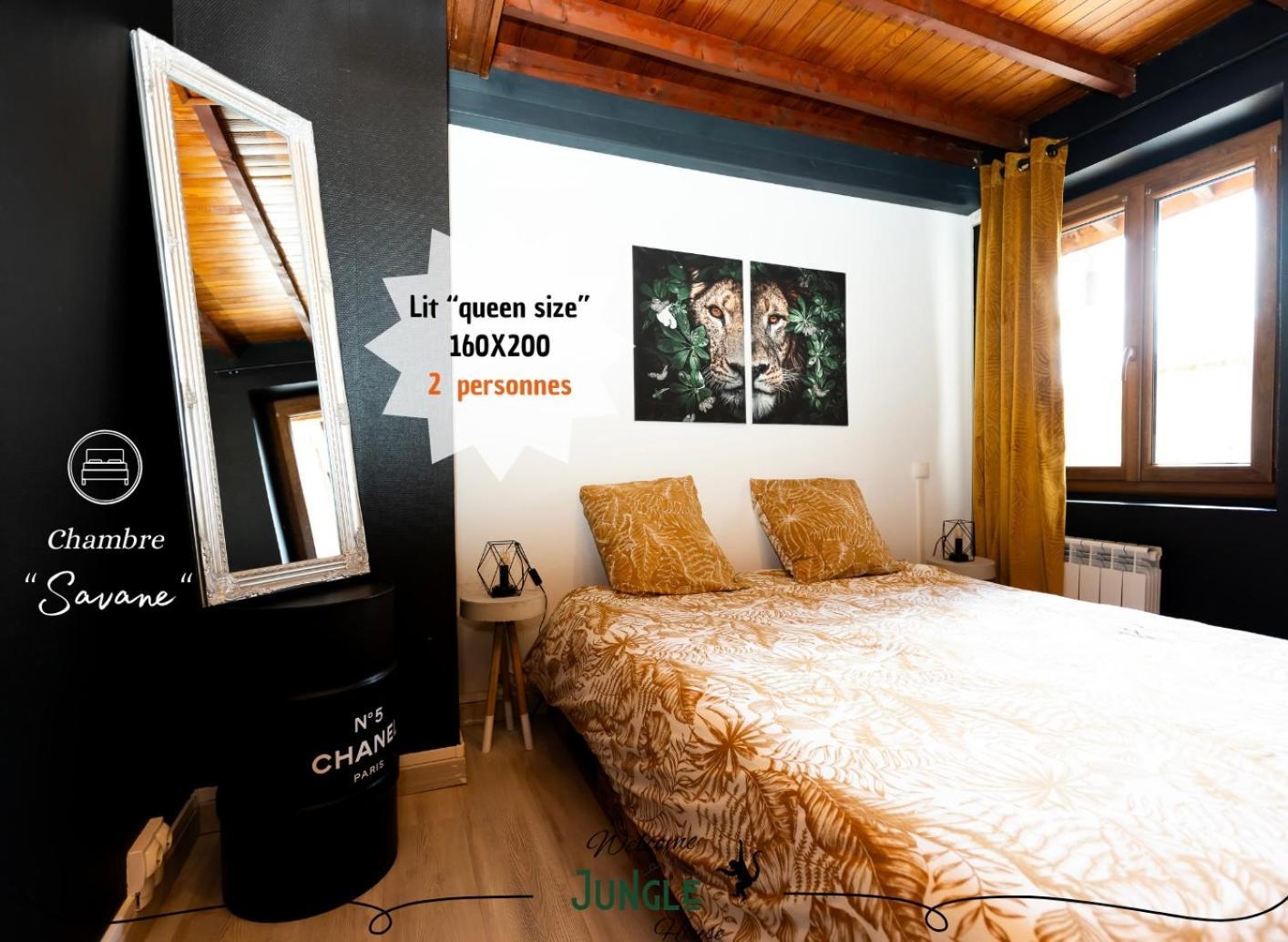 Maison "Jungle House" 90 M2 Billard, Retroprojecteur, Bar A Jeux , Vinyle, Wifi Fibre, Ideal Pro & Famille A Монбризон Экстерьер фото
